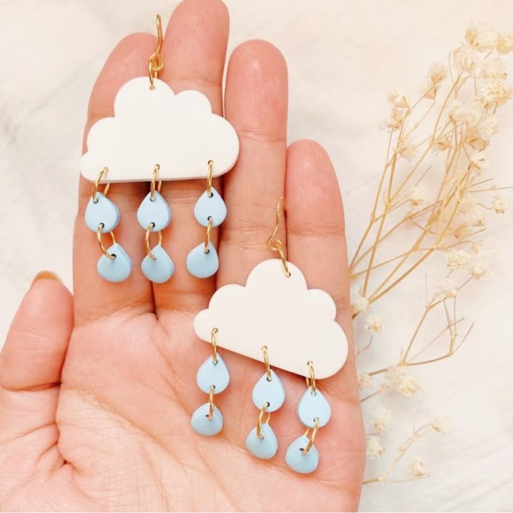 Cloud Drop Earrings